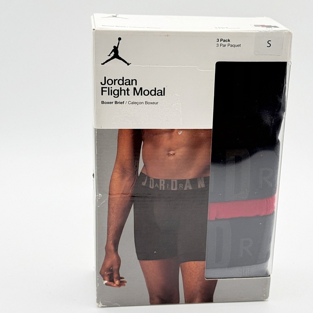 Jordan Boxer Briefs 3 Pack / Size S Mens / Flight Modal Size (waist 28-30)